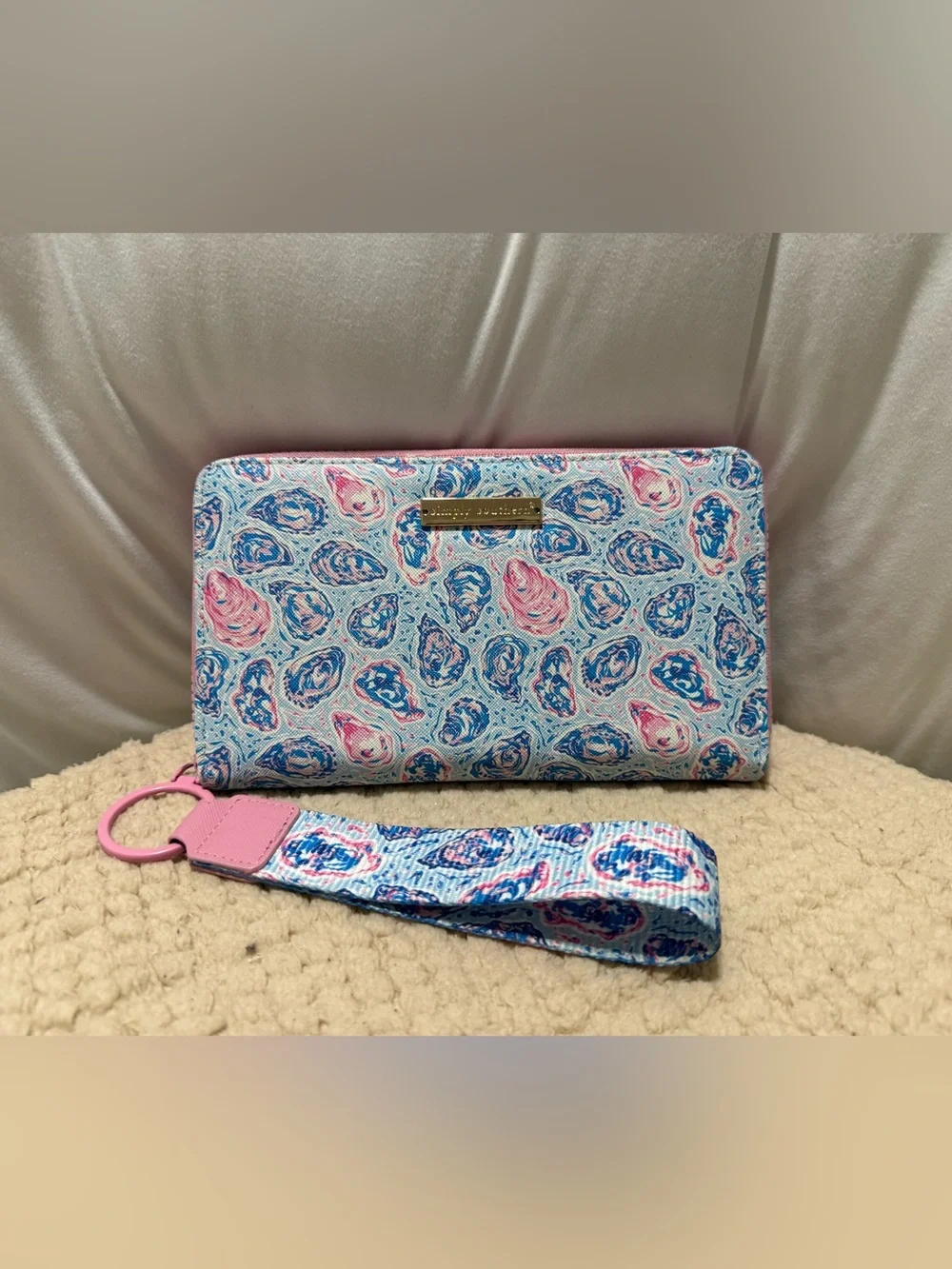 Simply Southern Wallet/Wristlet - Blue & Pink Paisley
